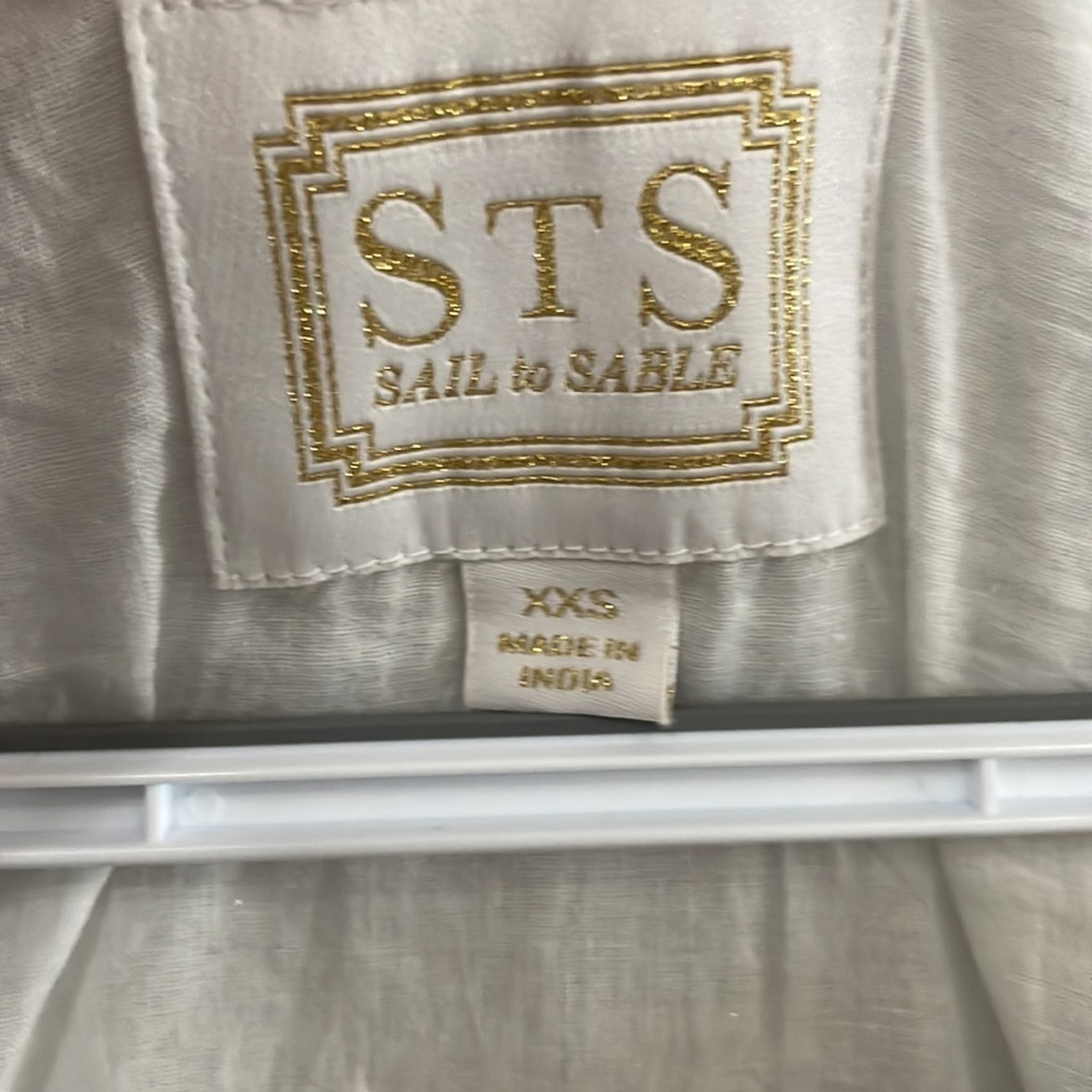 Embroidered STS Dress. Sail to Sable. Sparkle Demure Cottagecore Feminine XXS - Picture 3 of 9
